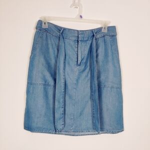 Simons Women's Denim Mini Skirt Size 8 Blue 100% Lyocell